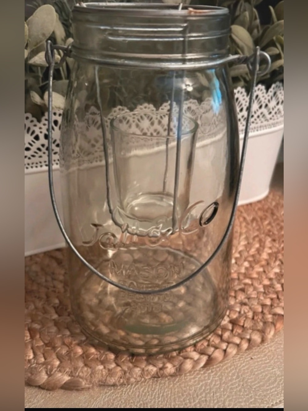 Jall & Co Glass Candle Lantern Mason Patent December 17th 2012